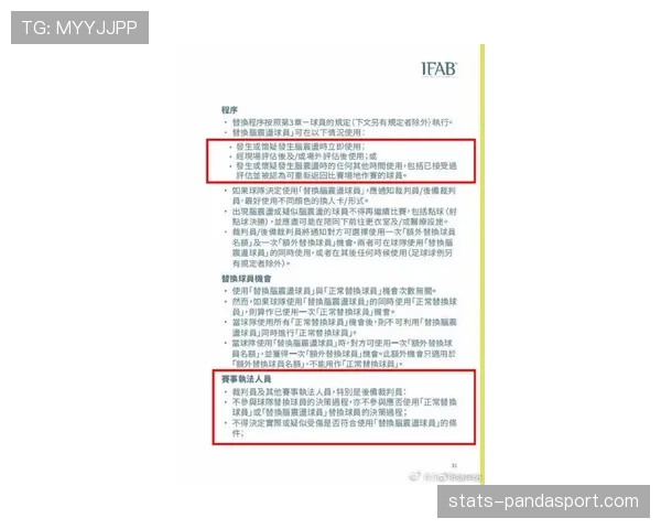 2026世界杯比赛中球员脑震荡换人规则是什么
